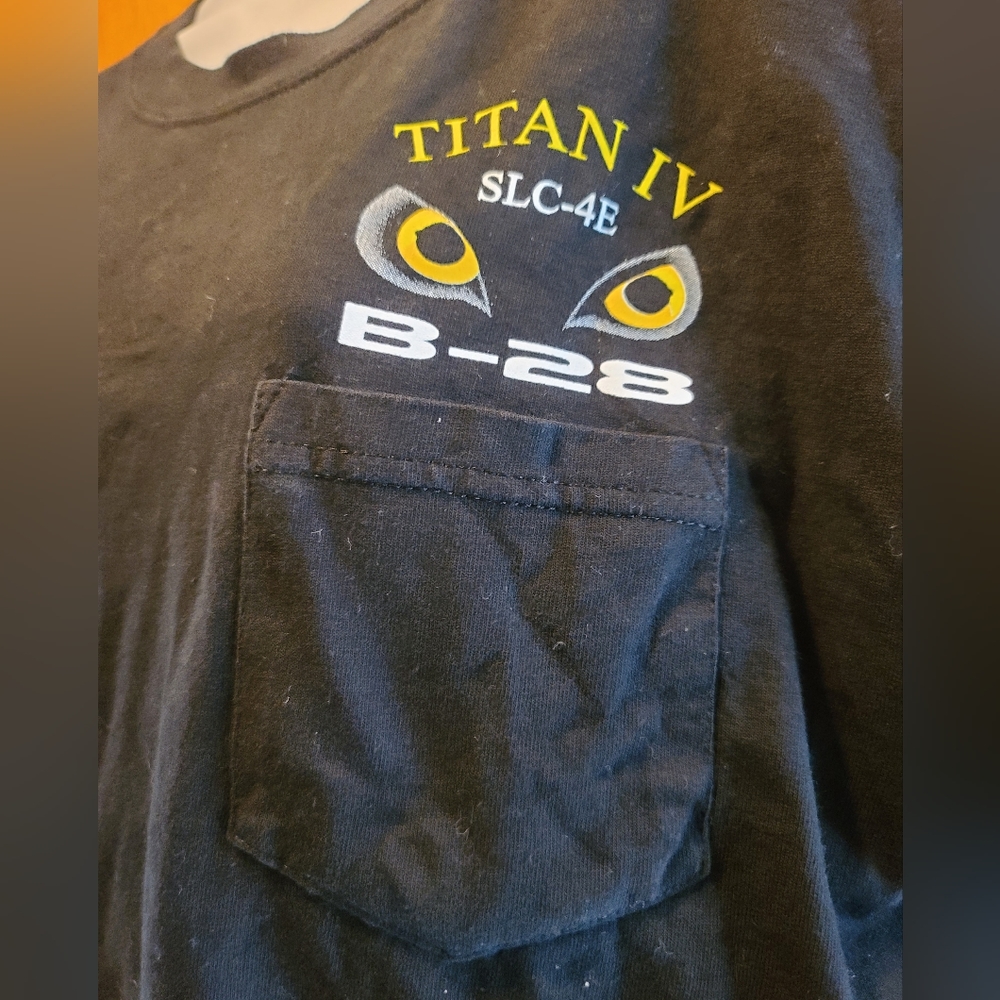 NEW Titan IV B-28 collectible men's black t-shirt - Picture 2 of 5